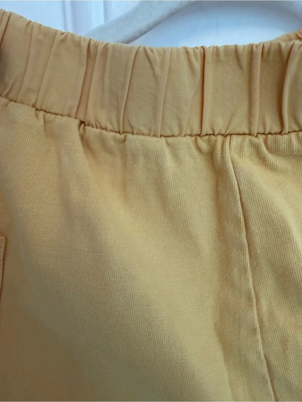 Kids Elastic-Waist Mustard Pocket Shorts